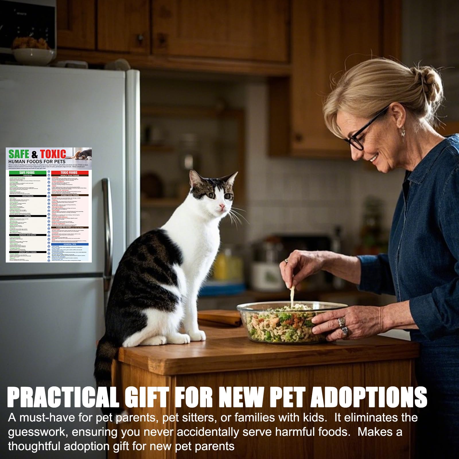 MakLuen tear-resistant pet food poster stays put on metallic surfaces.
