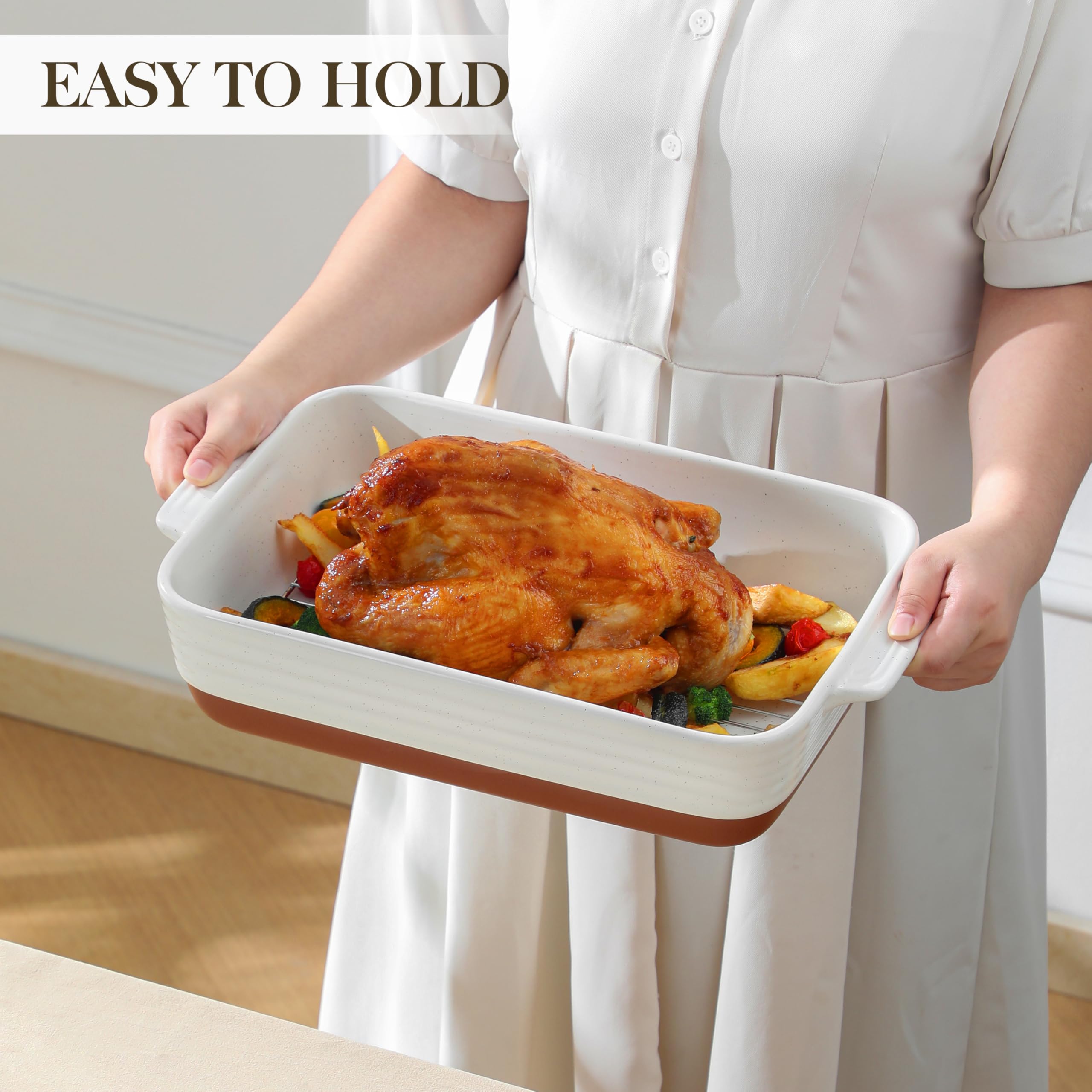 Smooth glaze resists stains and scratches for effortless cleaning.