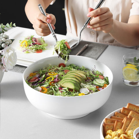 MALACASA bowls show microwave and dishwasher safe convenience.