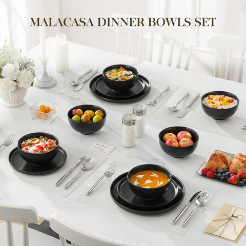 MALACASA bowls arranged on table for everyday dining