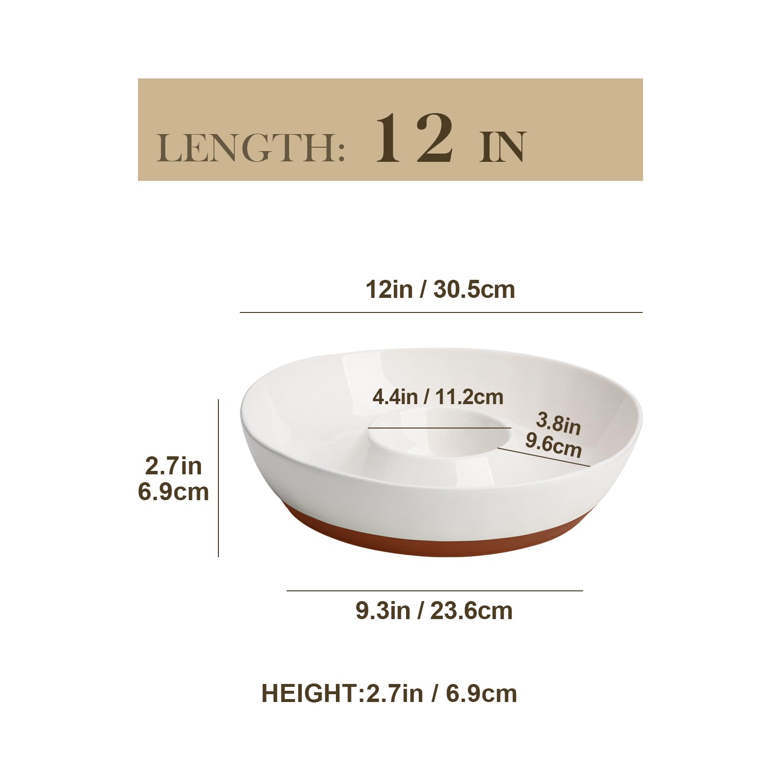 MALACASA dipping bowl 7oz highlights ample dip capacity for gatherings