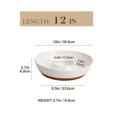 MALACASA dipping bowl 7oz highlights ample dip capacity for gatherings