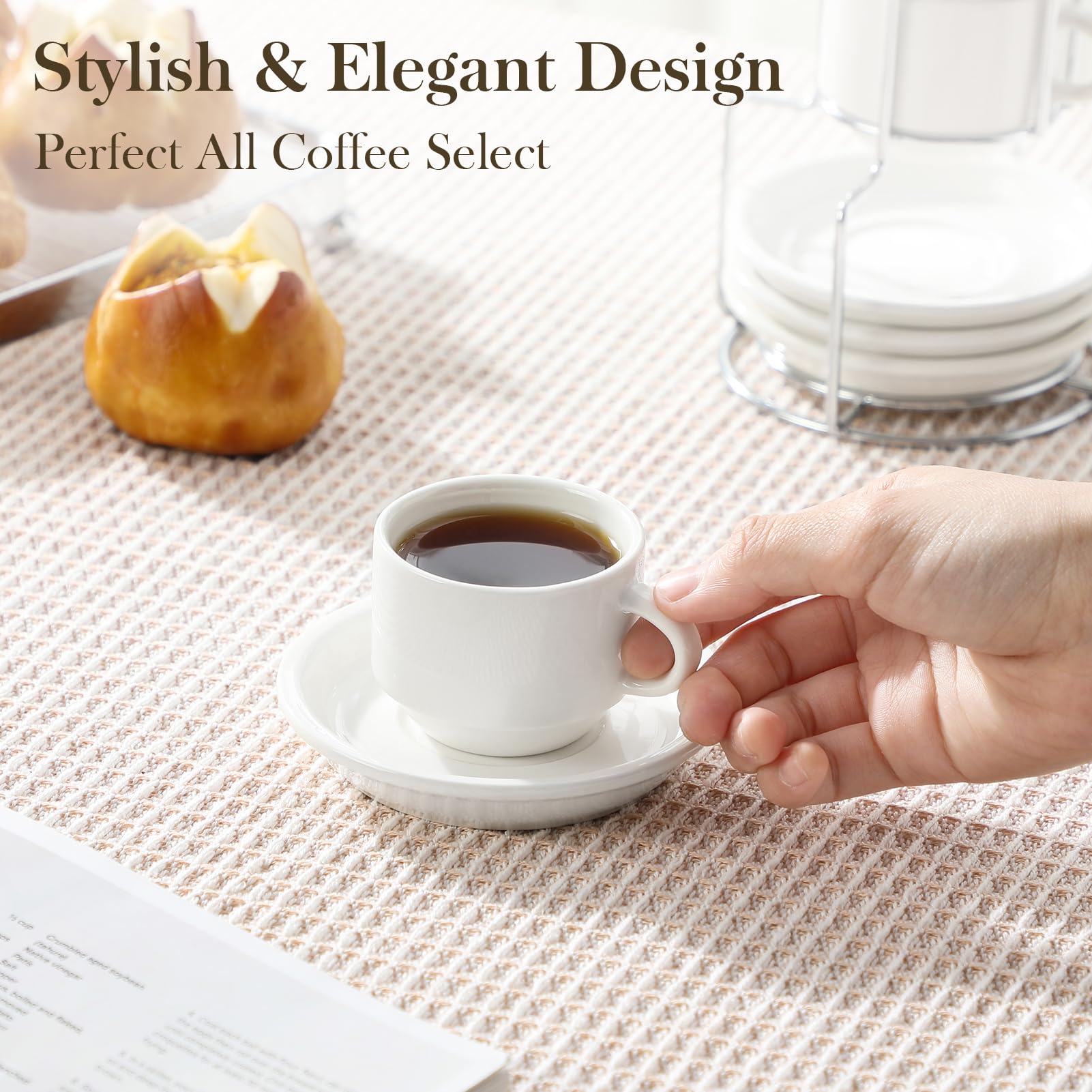 MALACASA cups are dishwasher and microwave safe for easy daily use