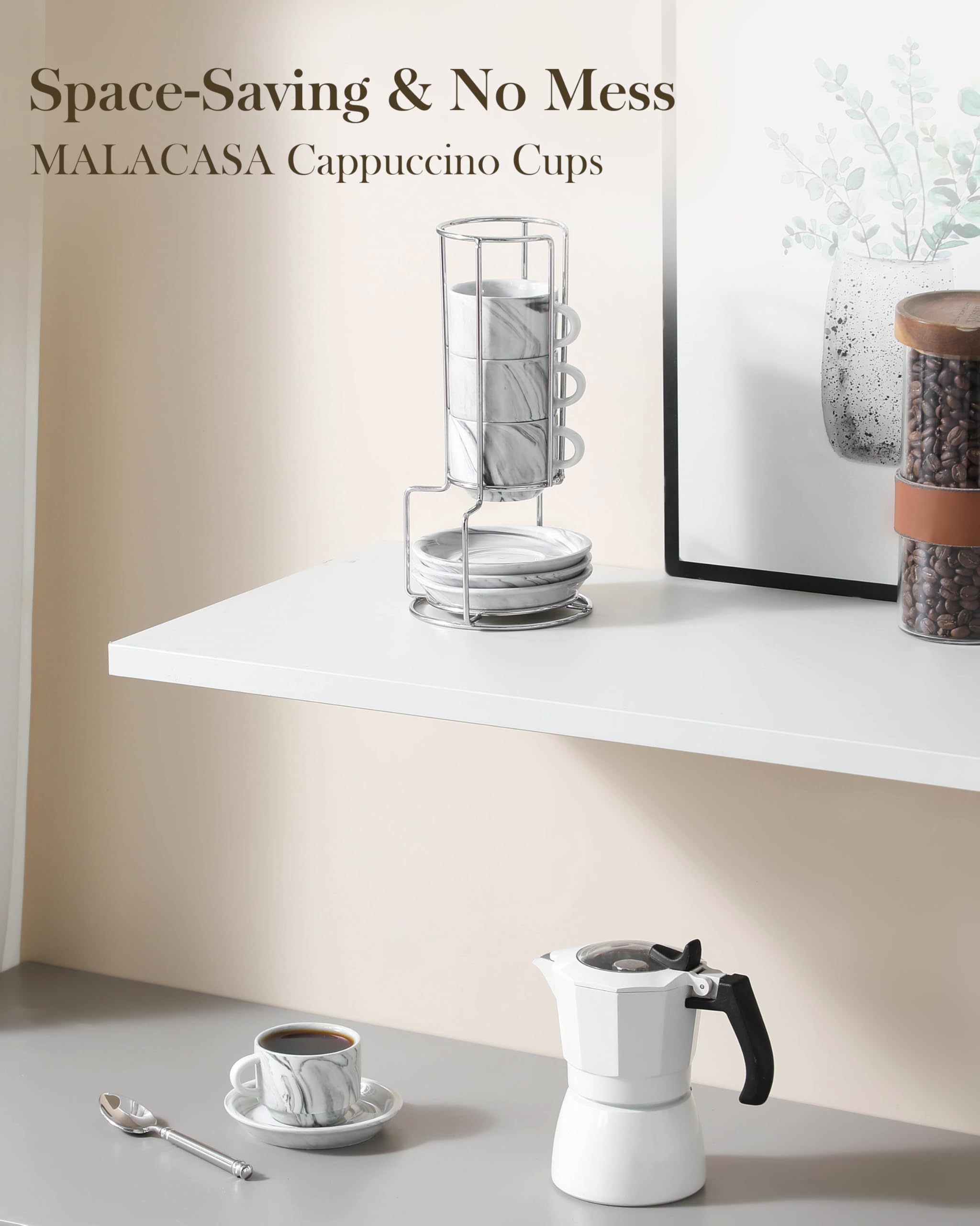 MALACASA dishwasher-safe porcelain ensures easy cleanup after gatherings