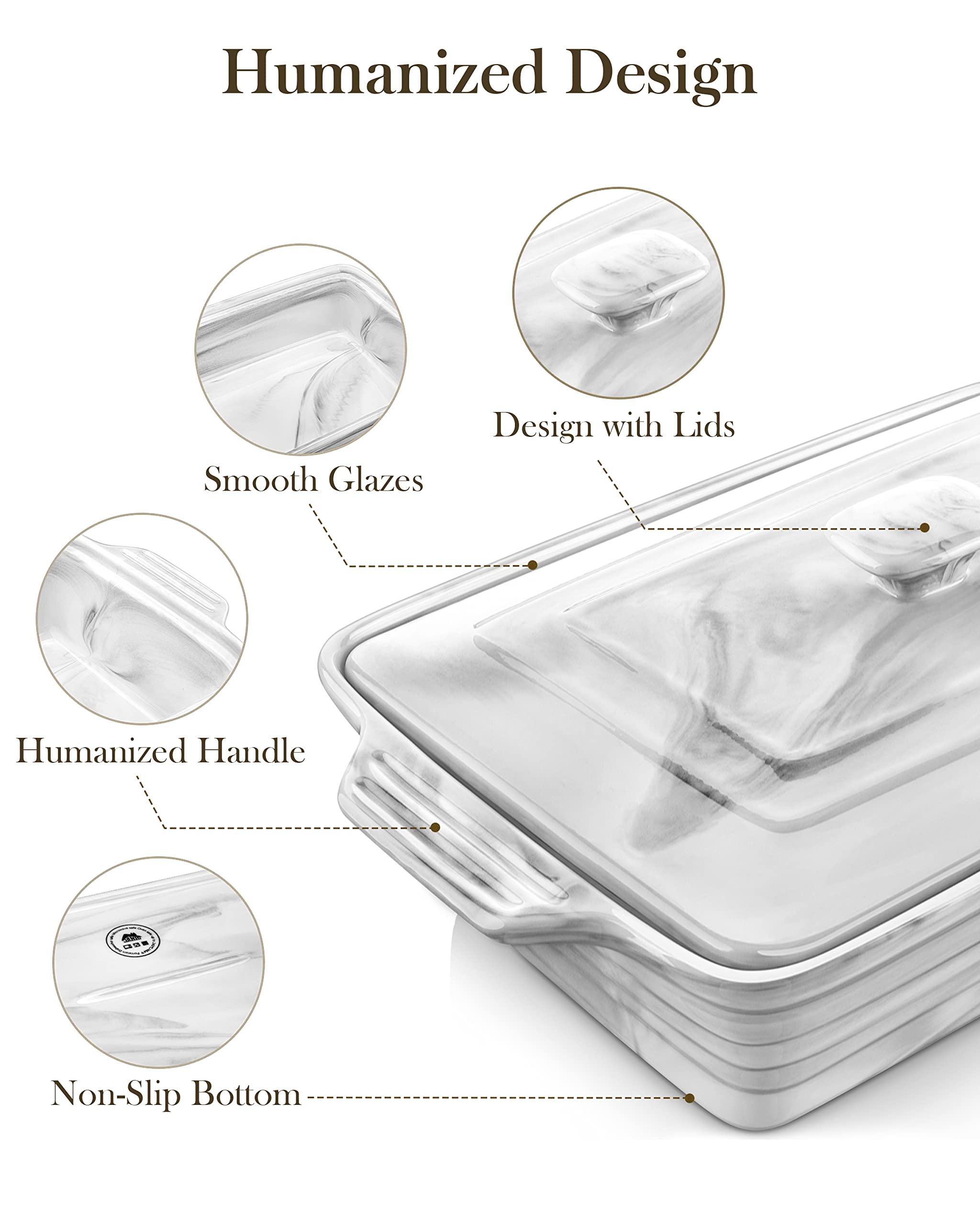 MALACASA dish is dishwasher-safe and microwave-safe for easy cleanup