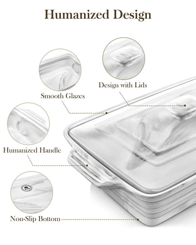 MALACASA dish is dishwasher-safe and microwave-safe for easy cleanup