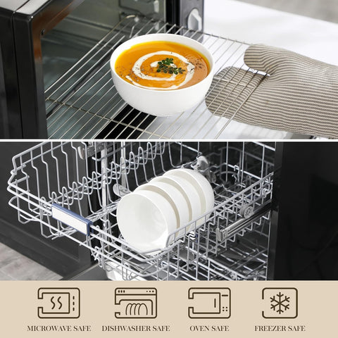 MALACASA dishwasher safe bowls simplify cleanup after meals