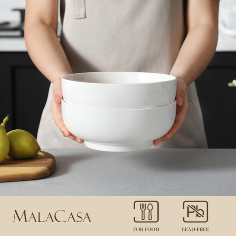 MALACASA dishwasher-safe bowls simplify cleanup after family meals