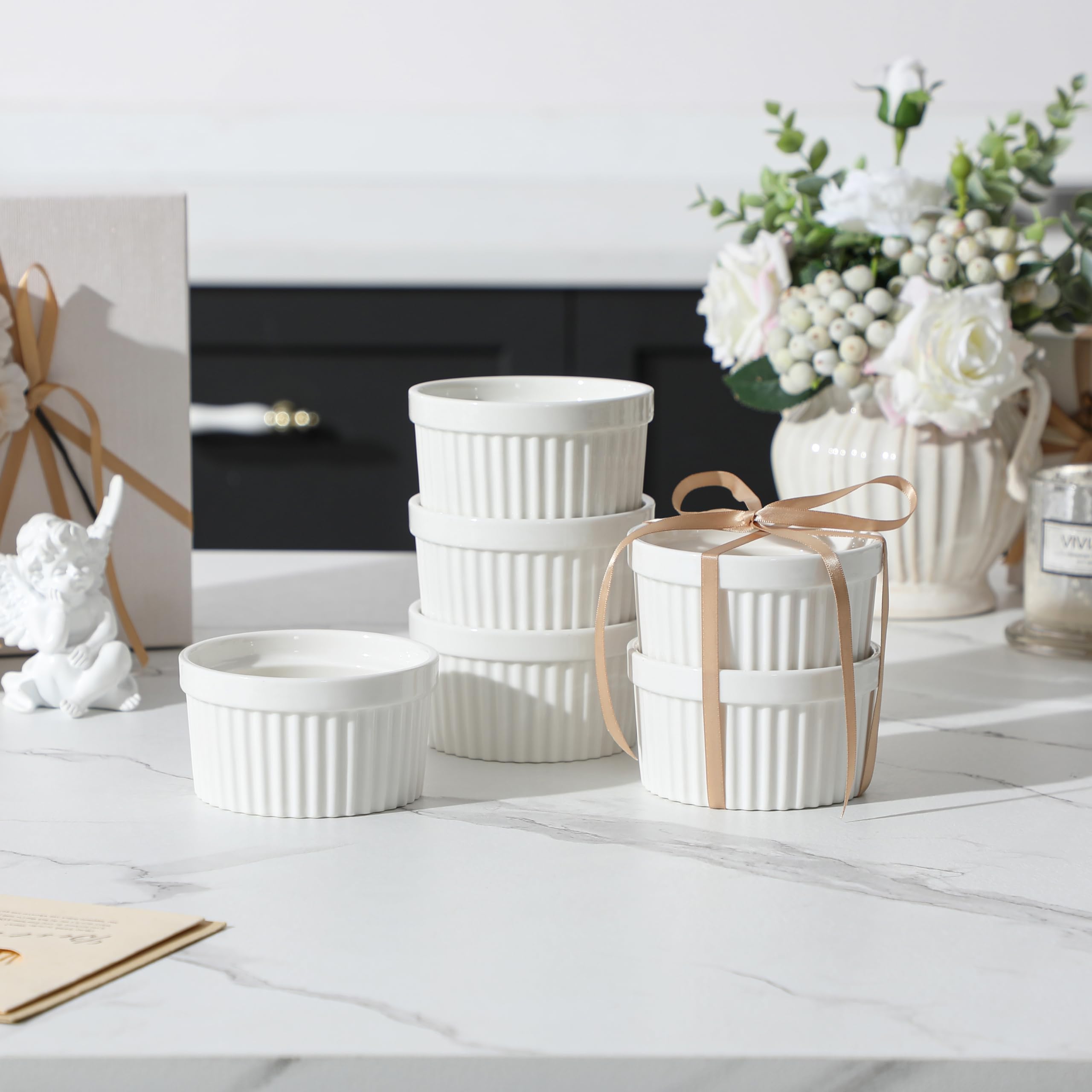 MALACASA ramekins are dishwasher safe for convenient cleanup.
