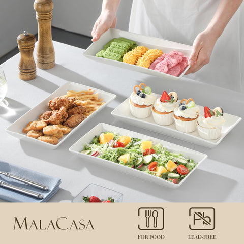 MALACASA durable porcelain resists chips and scratches for years.