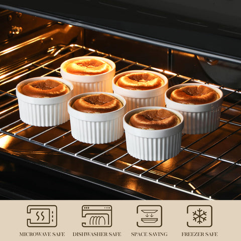 MALACASA ramekins highlight even heat distribution for consistent results.