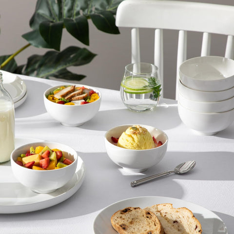 MALACASA gift-ready white bowls set, a thoughtful kitchen gift.