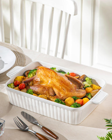 MALACASA gift-ready bakeware for weddings and housewarmings.