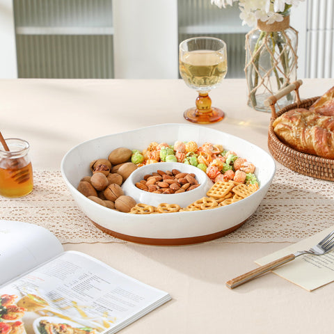 MALACASA gift-ready ceramic tray suitable for housewarmings and celebrations
