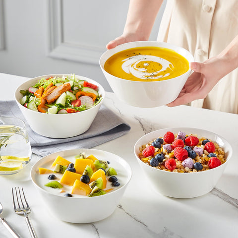 MALACASA gift-ready white bowls add timeless style for housewarmings