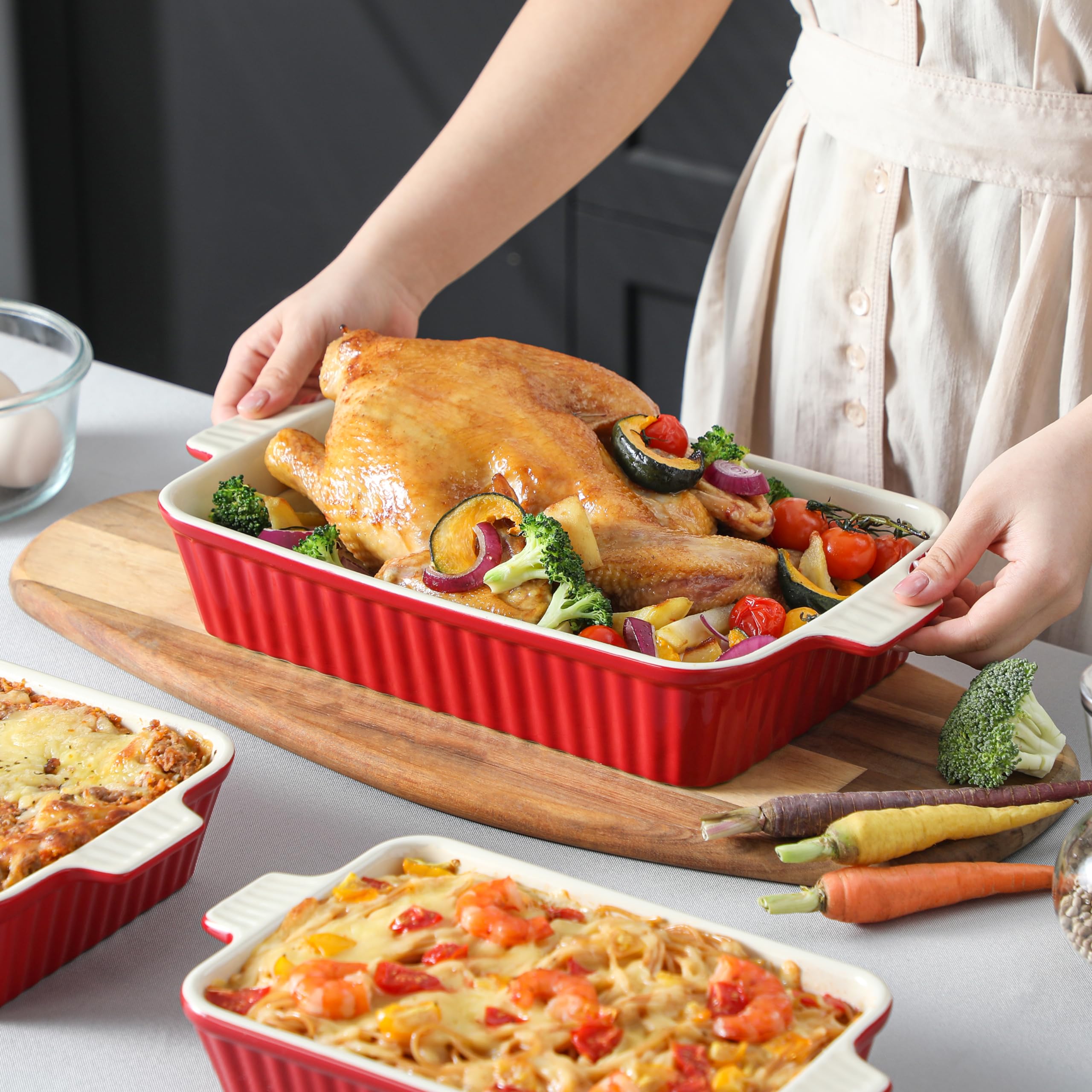 MALACASA giftable packaging for the bakeware set