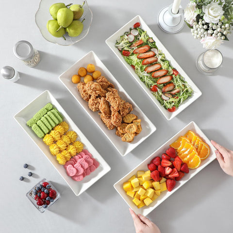 MALACASA housewarming gift tray white adds style to celebrations.