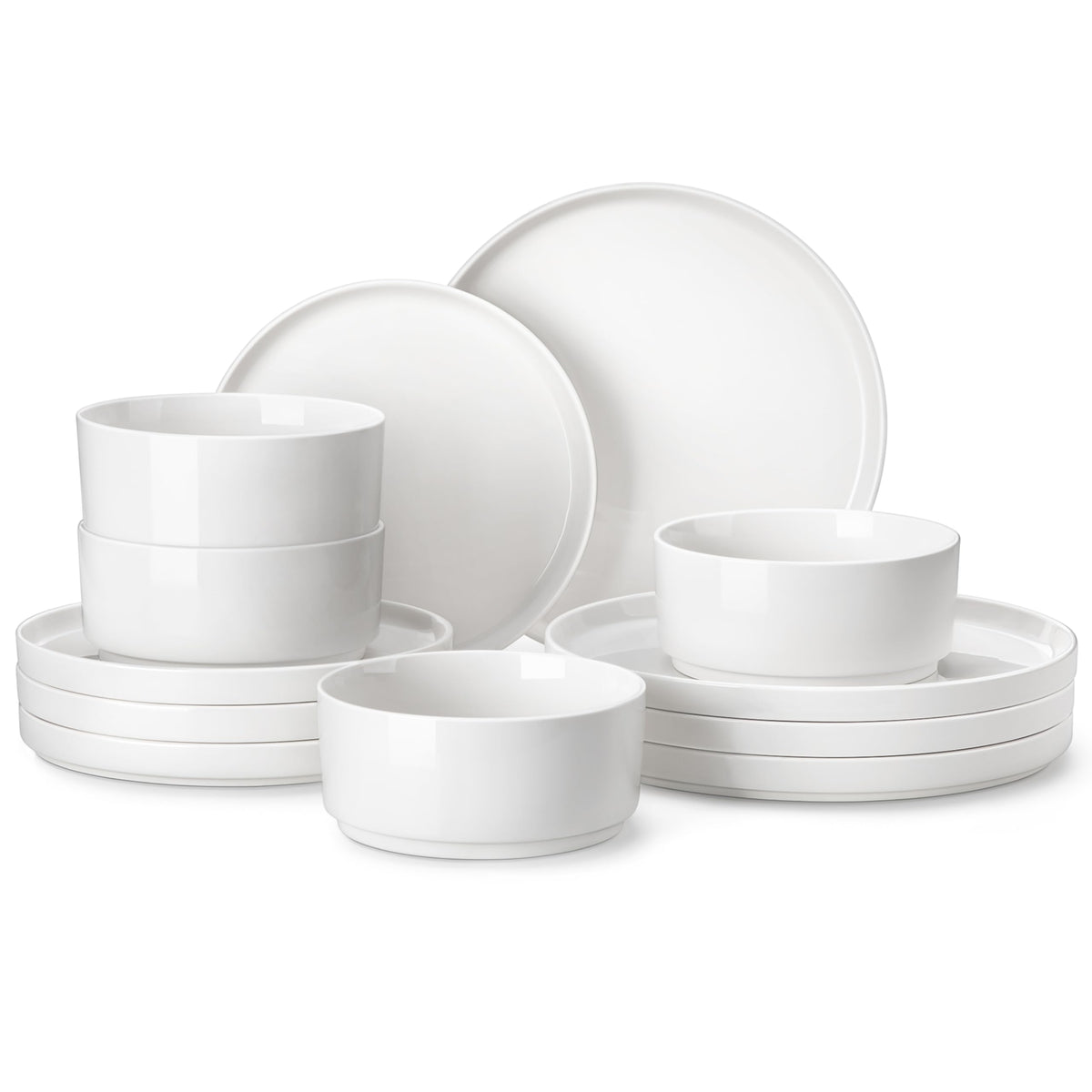MALACASA LEAH 12-piece dinnerware set on a stylish table for versatile dining
