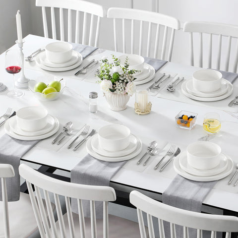 MALACASA Leah porcelain fired at 2600°F for durability.