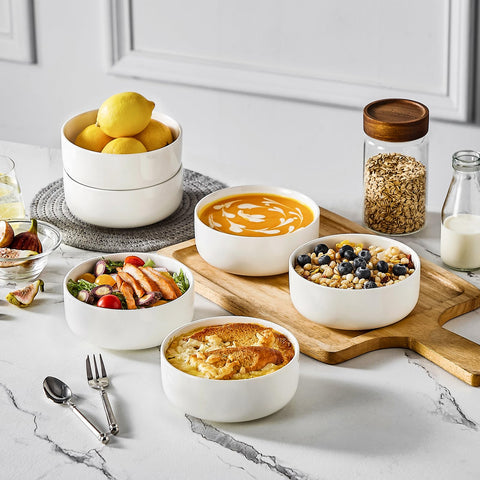 MALACASA LUNA bowls shown in a microwave-safe setup for quick meals.