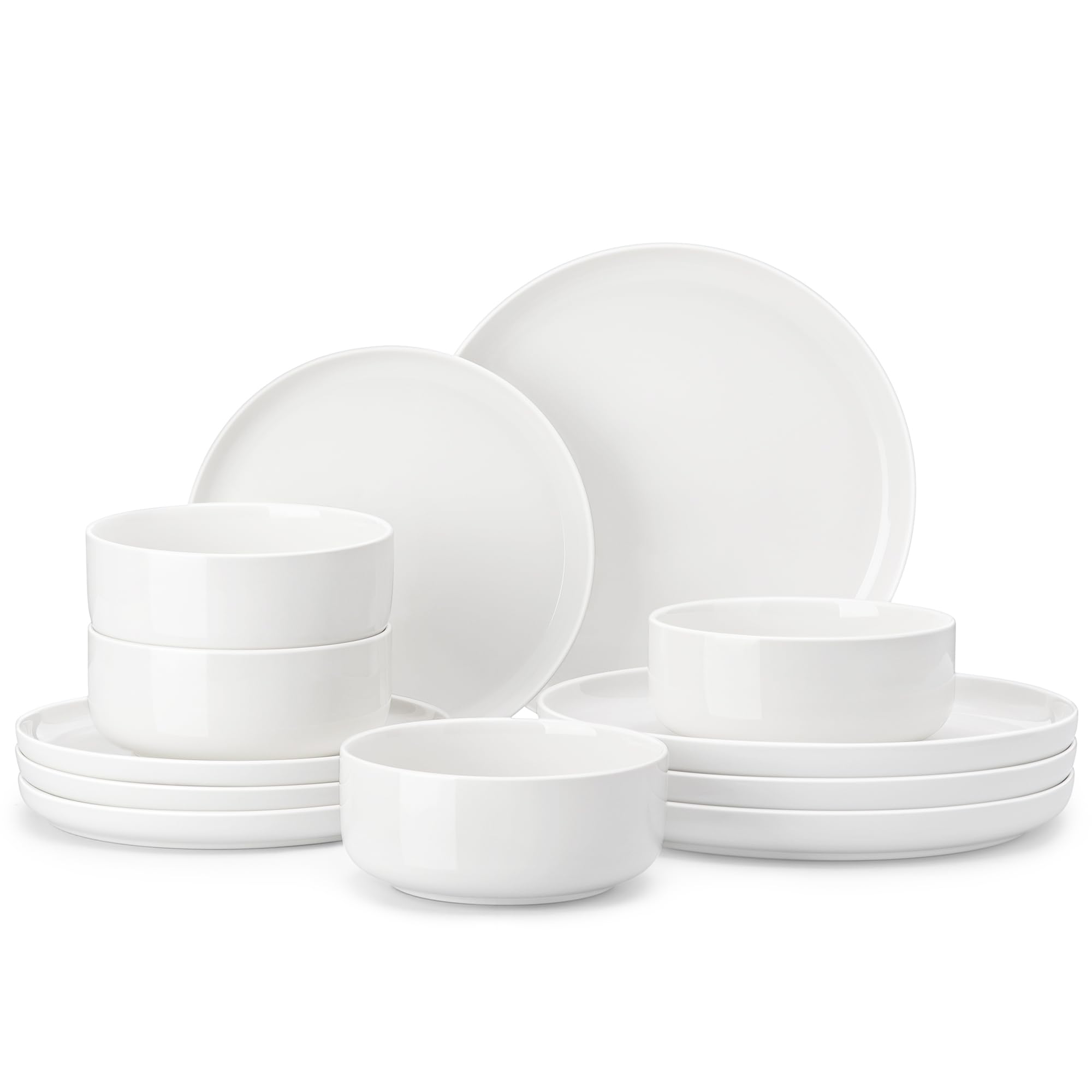 Malacasa Luna 10.25-inch dinner plate, durable porcelain for everyday meals