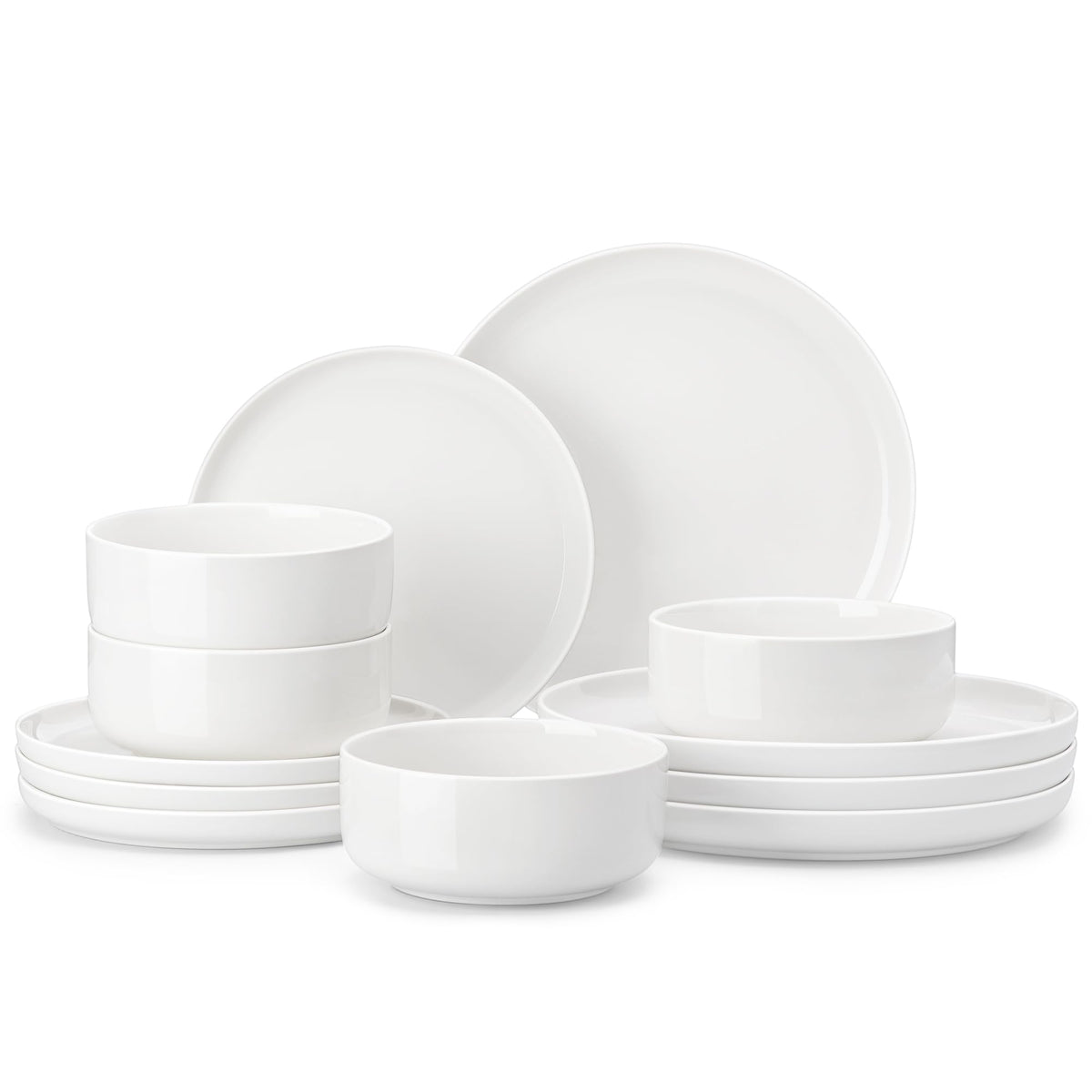 Malacasa Luna 10.25-inch dinner plate, durable porcelain for everyday meals
