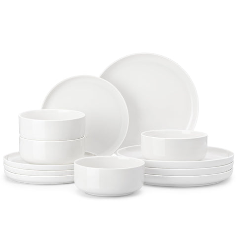 Malacasa Luna 10.25-inch dinner plate, durable porcelain for everyday meals