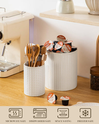 MALACASA Lydia countertop organizer set shown in use