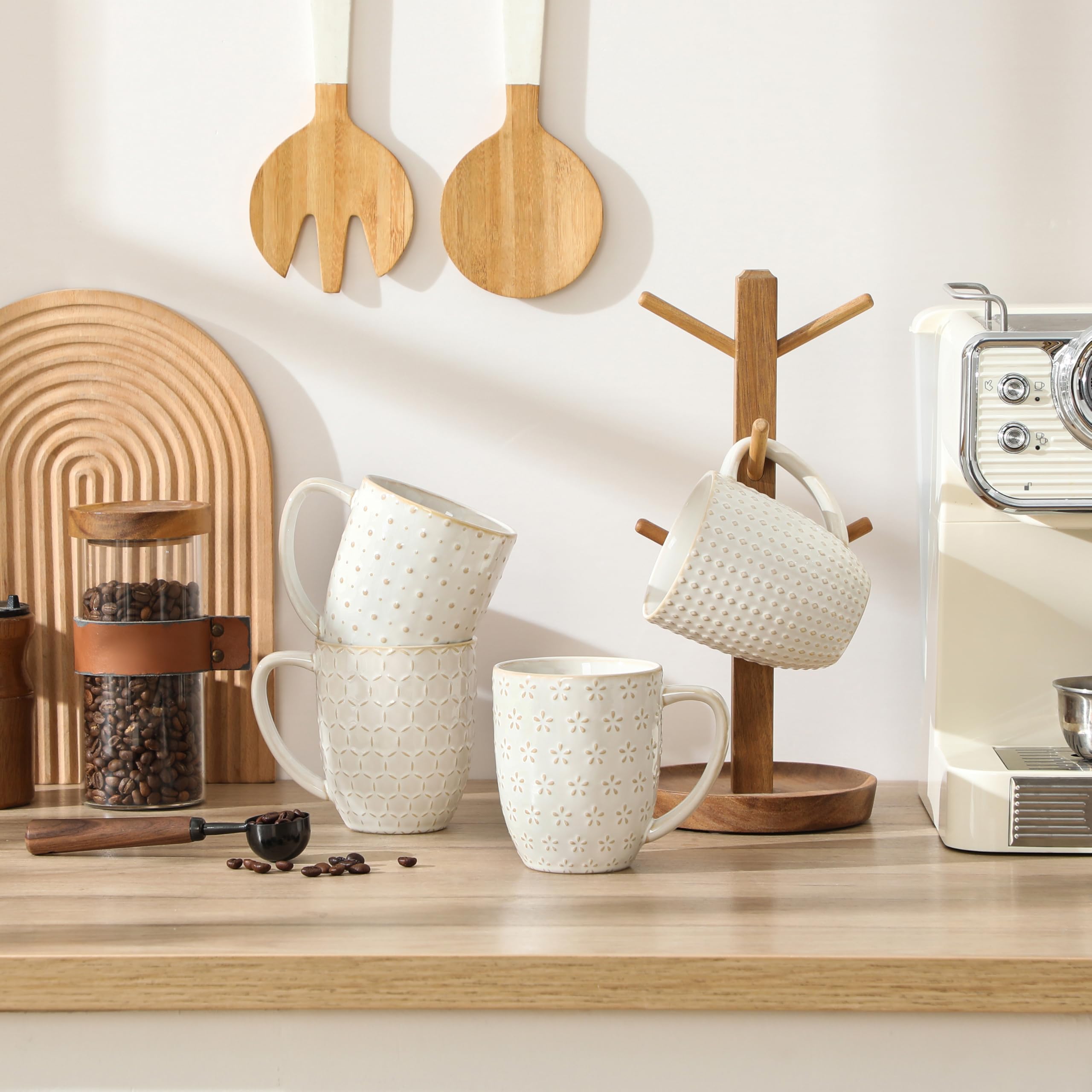 MALACASA Lydia dishwasher and microwave safe mug for everyday convenience.