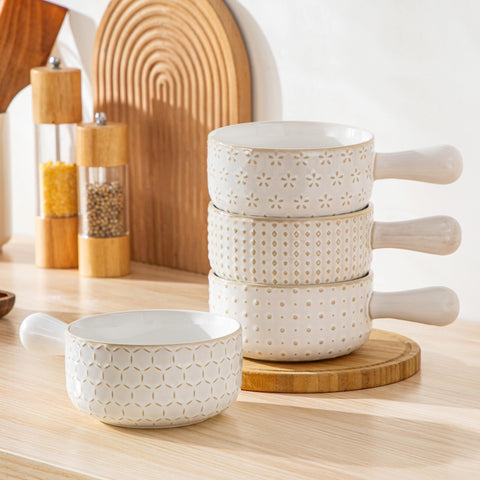 MALACASA Lydia 4-piece set ready for family dinners and entertaining guests