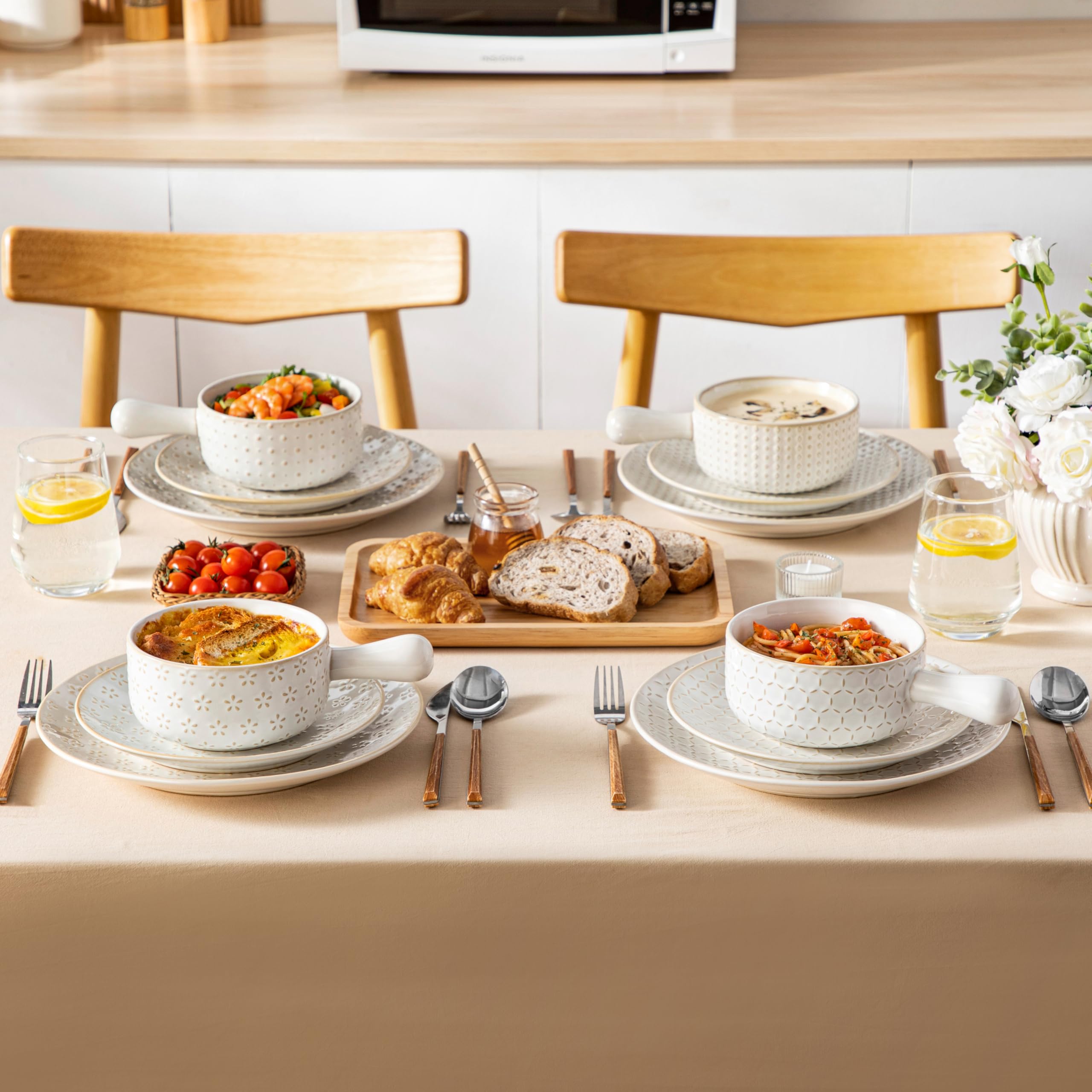 MALACASA Lydia gift-ready ceramic bowls ideal for weddings or housewarmings