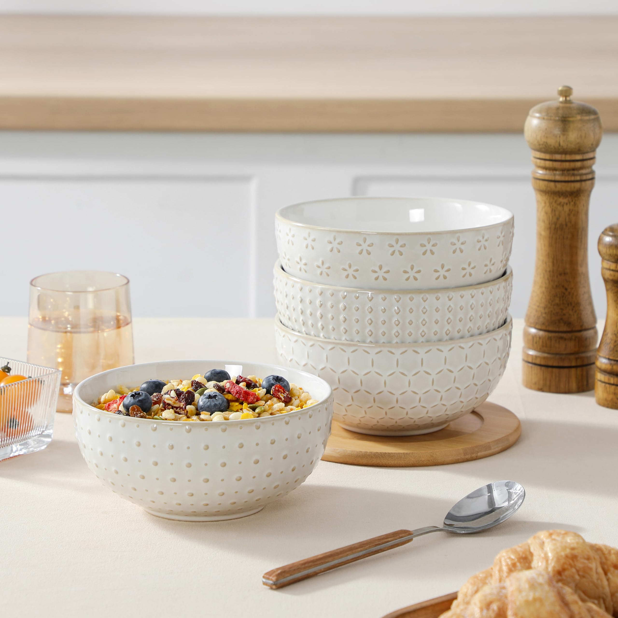 MALACASA Lydia elegant embossed gift idea for housewarming.