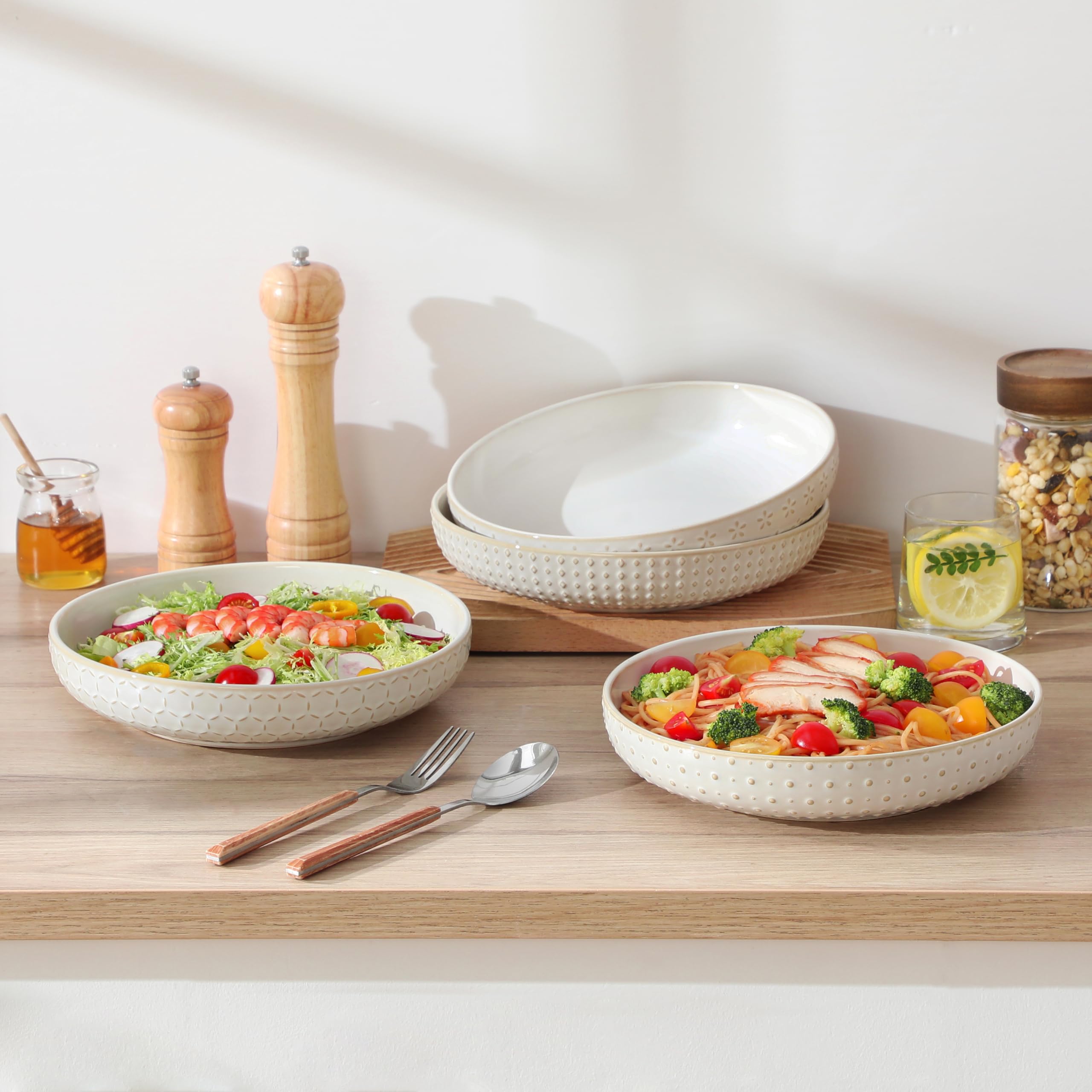 MALACASA LYDIA set of 4 for versatile serving at gatherings