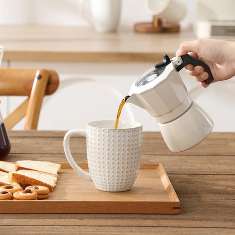 MALACASA Lydia tactile craftsmanship mug offers a premium feel with every sip.