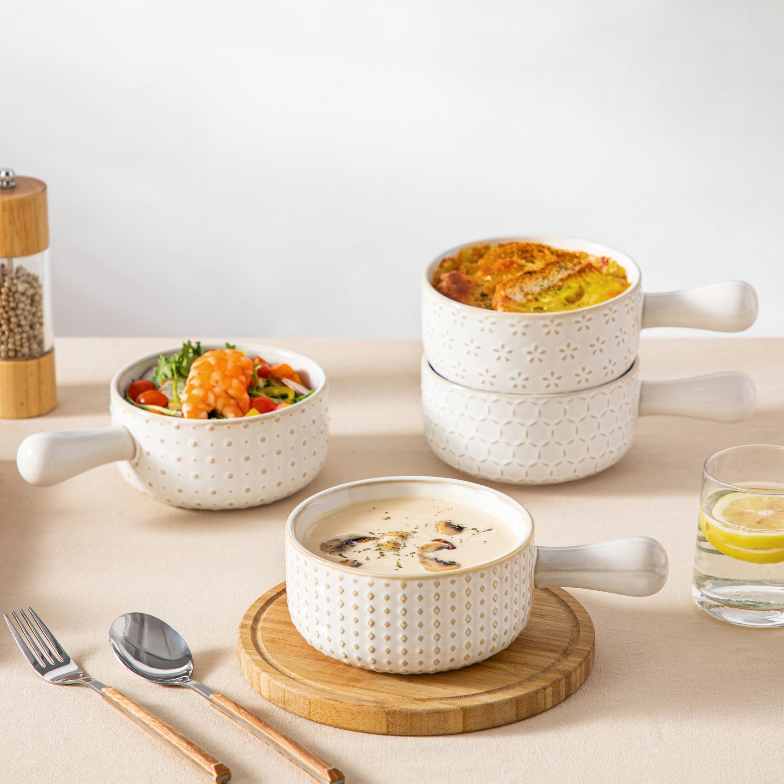 MALACASA Lydia versatile serving bowl suitable for chili, cereal, and desserts