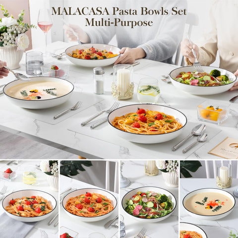 MALACASA microwave and dishwasher safe for everyday use.