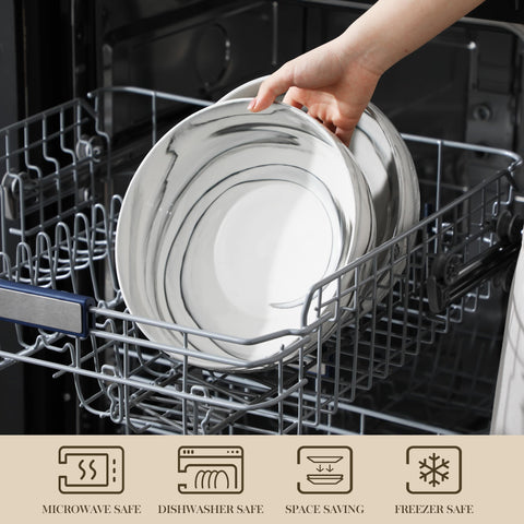 MALACASA microwave-safe porcelain bowls let you reheat soups and leftovers without fuss.