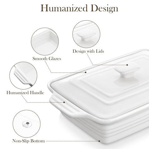 MALACASA oven-safe bakeware ensures even heating for meals