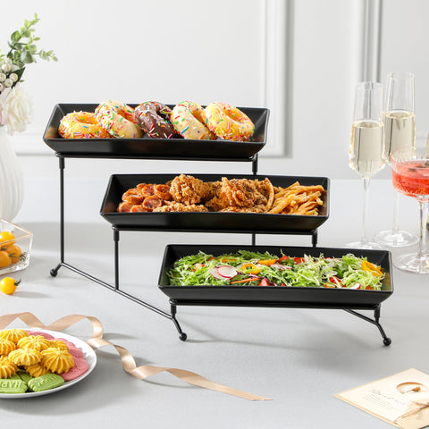 MALACASA party setup dessert display enhances hosting with stylish multi-tier presentation.
