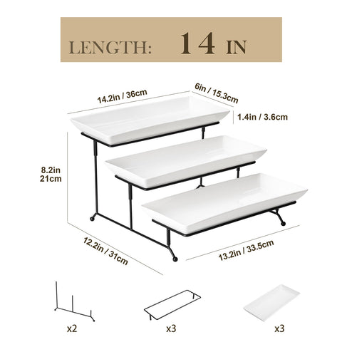 MALACASA porcelain trays close-up highlights chip-resistant, easy-clean surfaces.