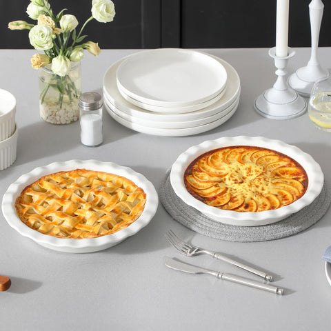 MALACASA versatile bakeware ideal for quiche, pies, and casseroles