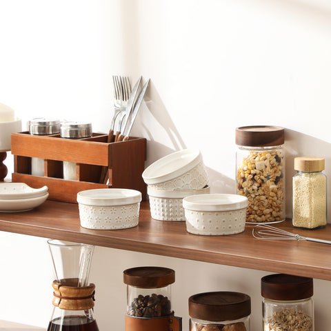 MALACASA Arctic White ramekins are microwave and dishwasher safe.
