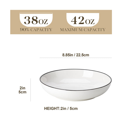 MALACASA 42 oz serving bowls close-up showing large capacity