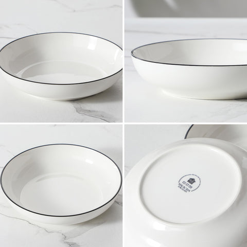 MALACASA bowls are microwave and dishwasher safe for everyday use