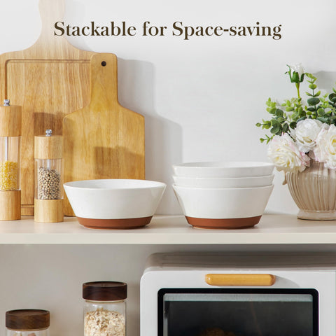 Malacasa multi-purpose bowls suitable for soups, cereals, and salads.