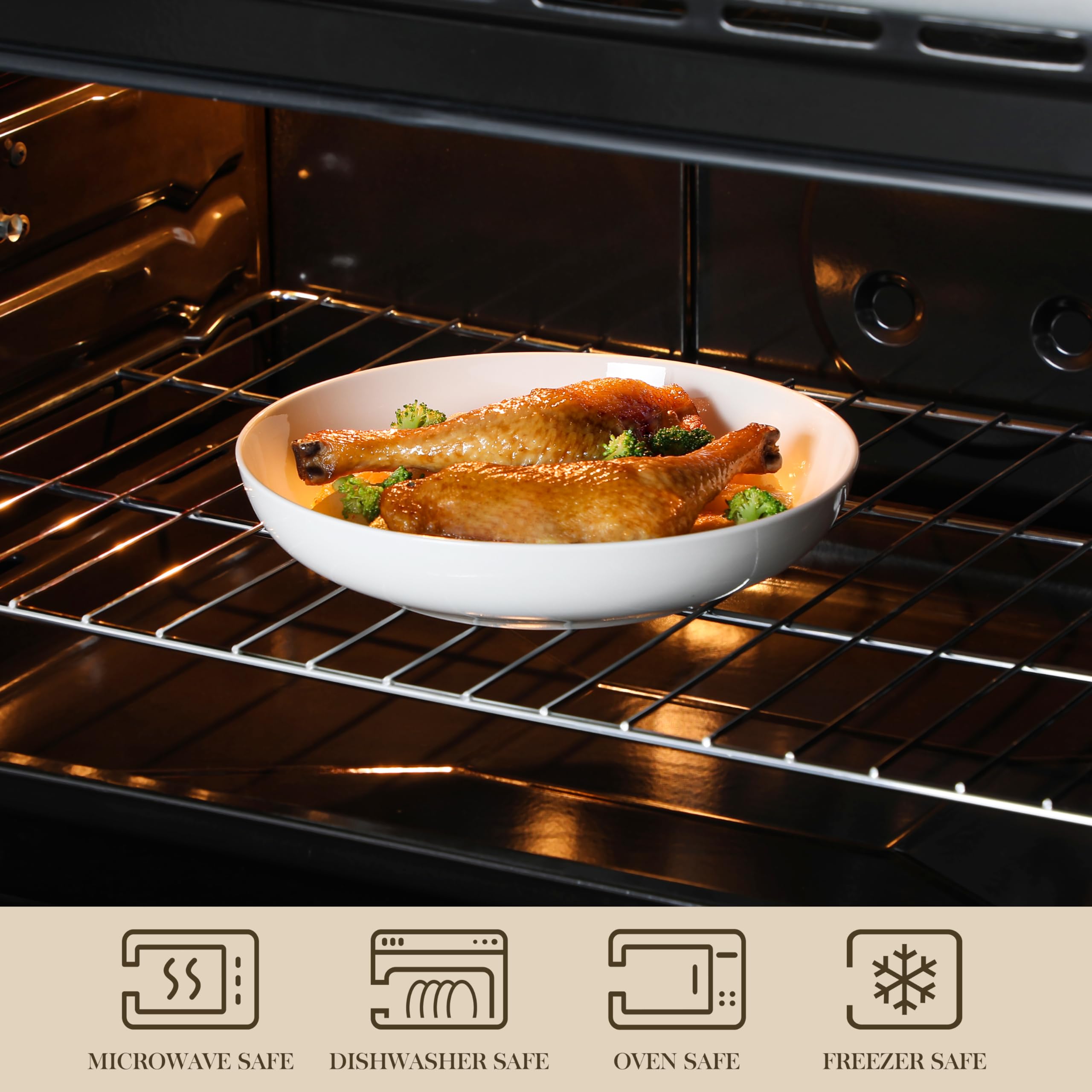 MALACASA stackable bowls showing space saving design
