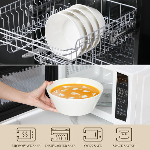 Malacasa stackable serving bowls save cabinet space