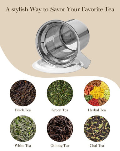 MALACASA infuser filters tiny tea leaves for pure flavor.