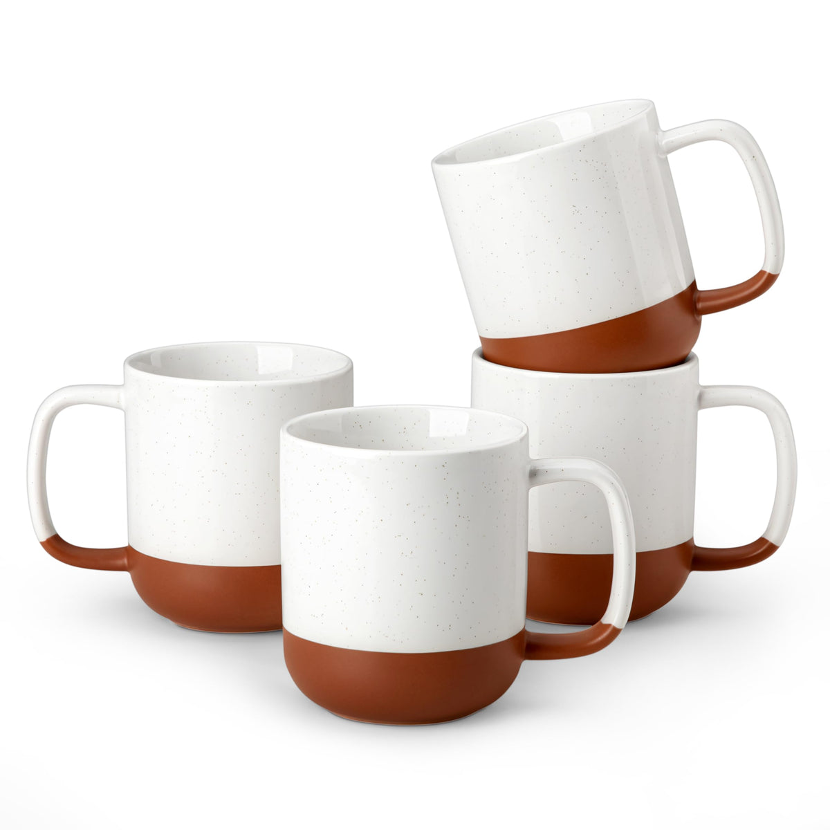MALACASA Tara 11oz mug with terracotta finish for daily coffee rituals.