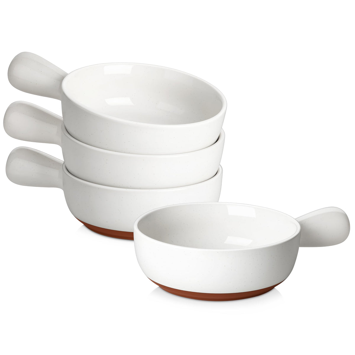 MALACASA TARA 23 oz soup bowl with handles for oven-to-table serving